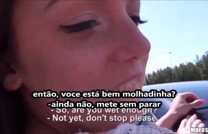 Anal legendado garota pediu ajuda e transou no carro
