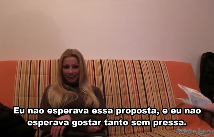 Garota recebeu uma oferta dificil de recusar antes de ir embora – Public Agent Legendado