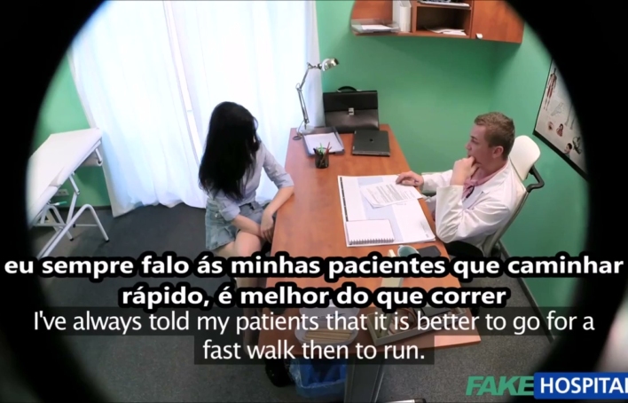 Paciente novinha vira desejo do medico – Sexo com médico legendado