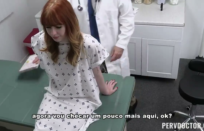 Ruiva safada fode medico por segredo – Sexo com médico legendado